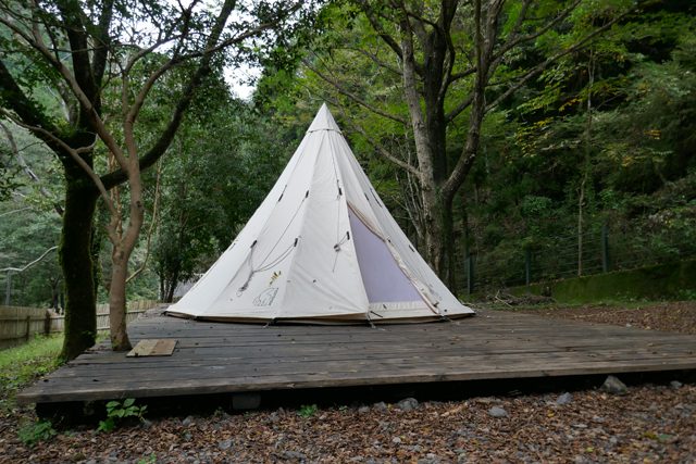 春キャンプ　テント